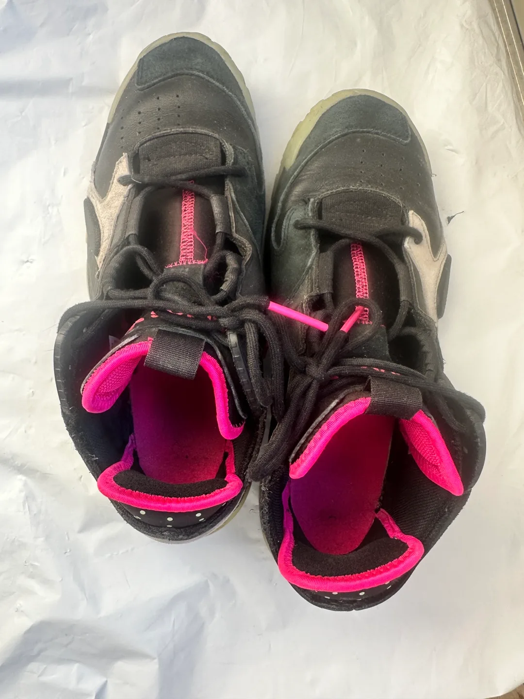 Adidas Mens Black and Pink Sneakers image indicator(5)