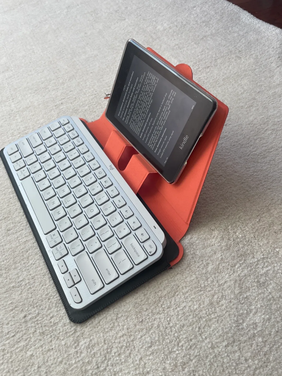 🧡Multipurpose portable bluetooth keyboard case - black/orange image indicator(4)