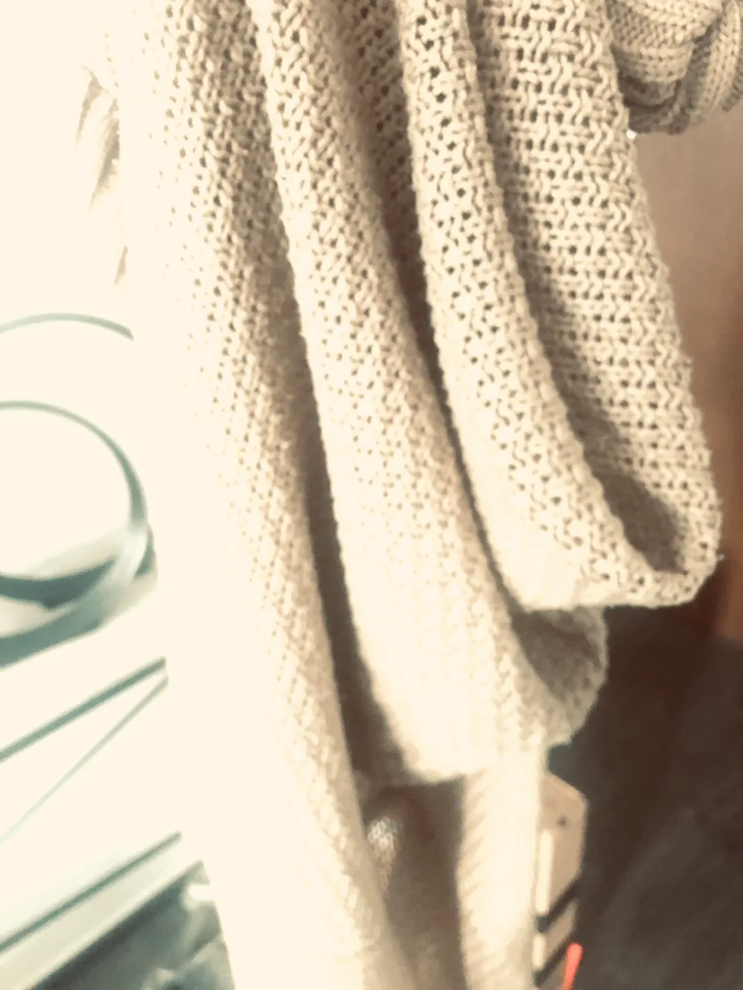 Camel Knit Cocoon Sweater