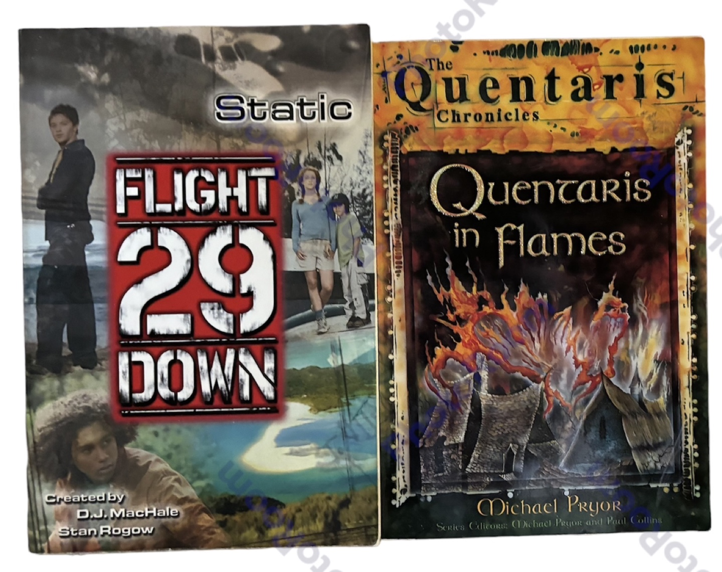 Two Young Adult Novels: Flight 29 Down & Quentaris in Flames