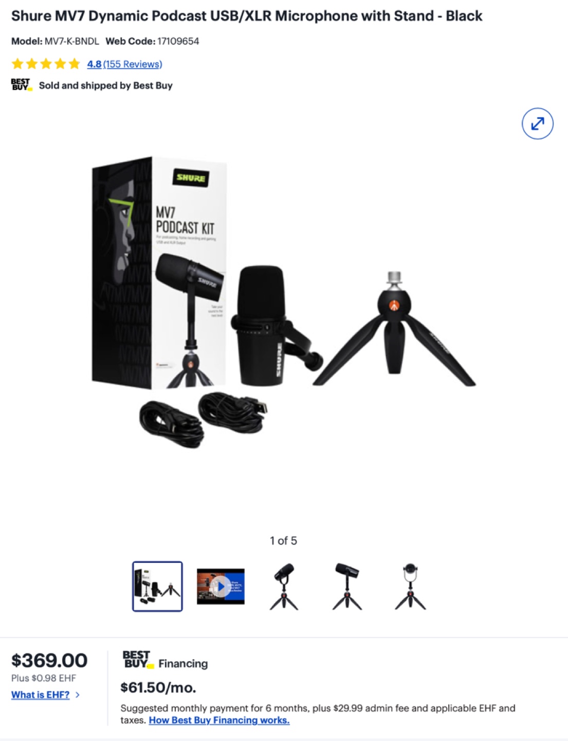 Shure MV7 Podcast Kit - Black - photo 2