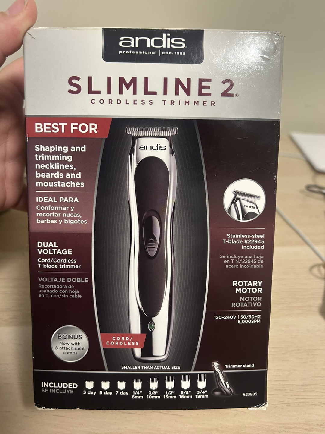 Andis Slimline 2 Cordless Trimmer Kit