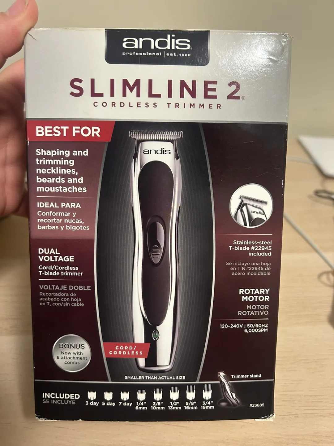 Andis Slimline 2 Cordless Trimmer Kit thumbnail