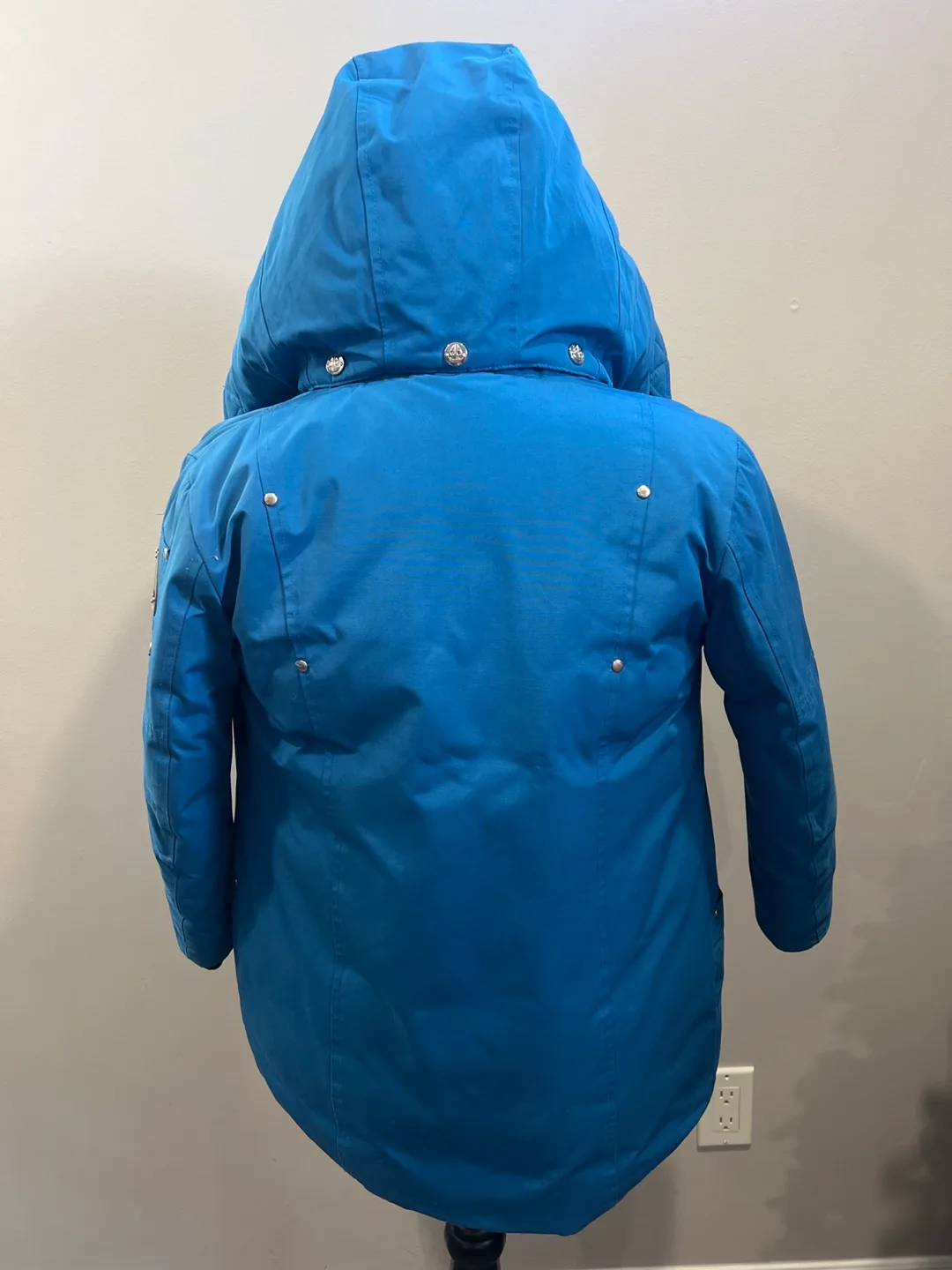 Moose Knuckles Teal Blue Padded Jacket - Size Small image indicator(5)