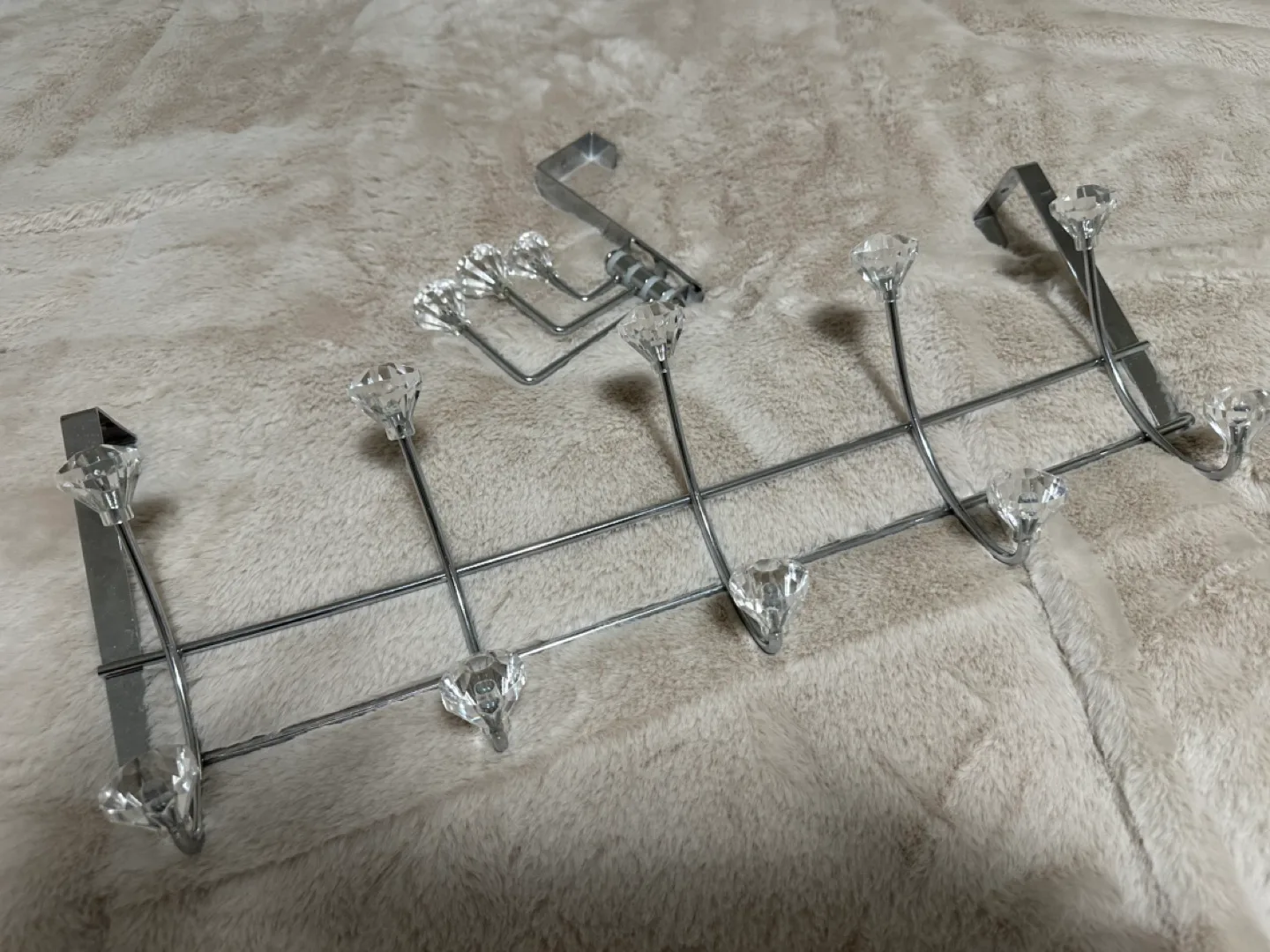 Over-the-Door Hook Rack with Crystal Accents thumbnail