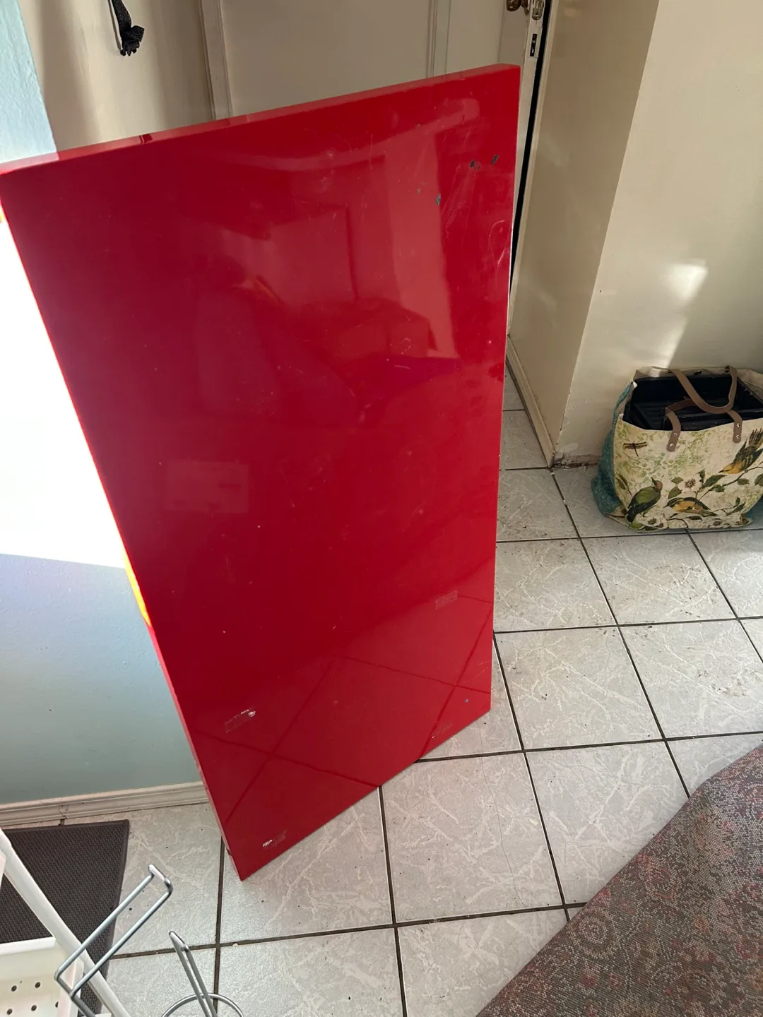 Ikea Red Folding Table Top thumbnail