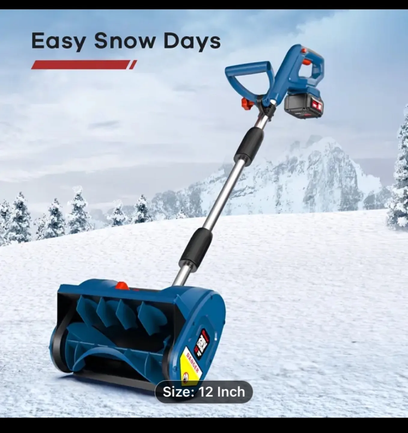 Bread new. Enhulk High-Performance Cordless  Snow Shovel thumbnail