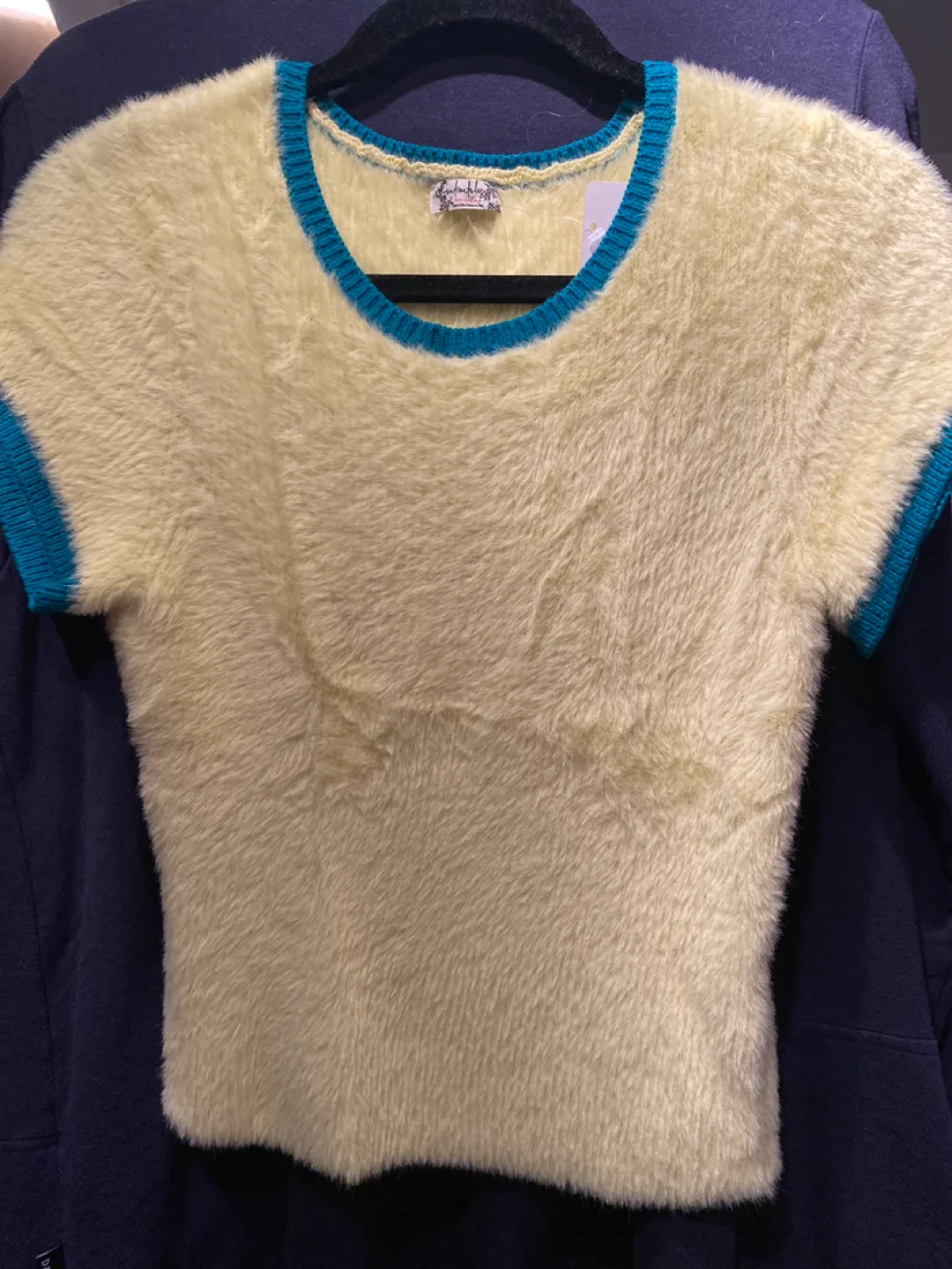 Free People Fuzzy Short-Sleeve Sweater - Large image indicator(3)