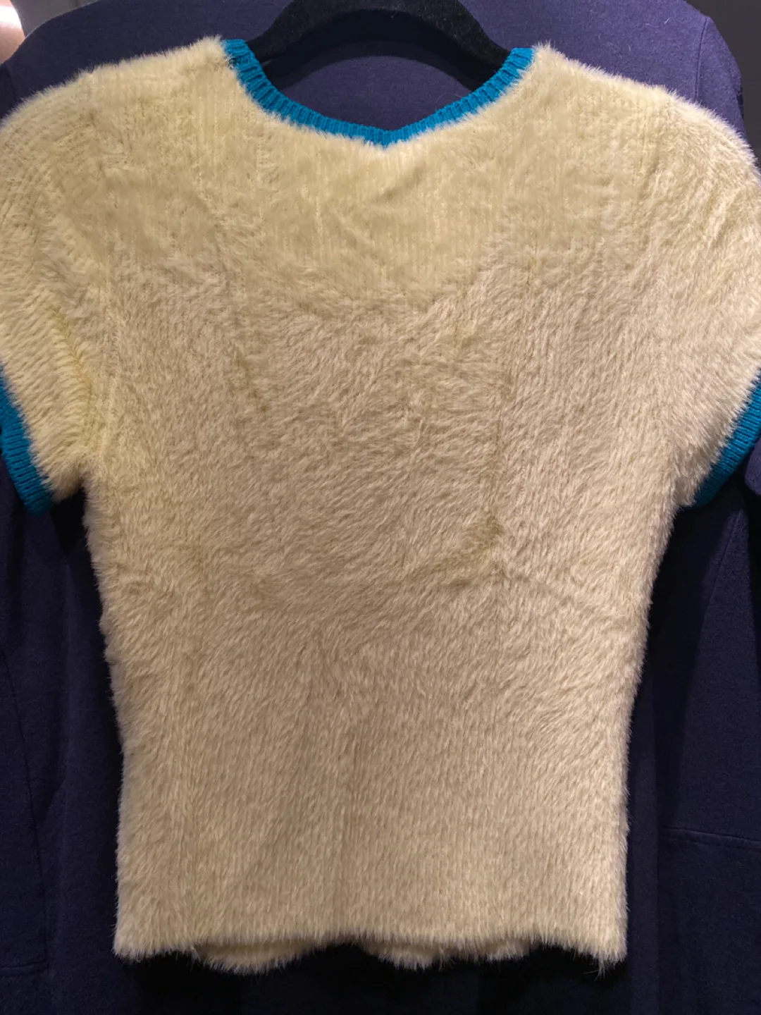 Free People Fuzzy Short-Sleeve Sweater - Large image indicator(4)