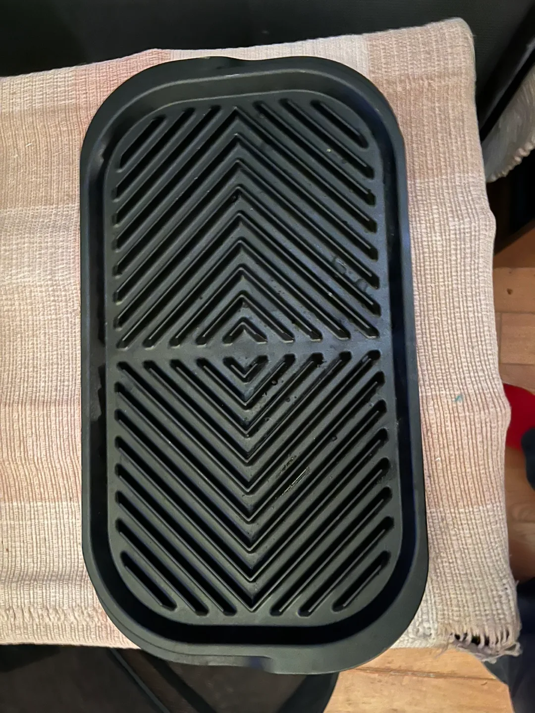 Pre-Owned Black Non-Stick Grilling Pan image indicator(2)