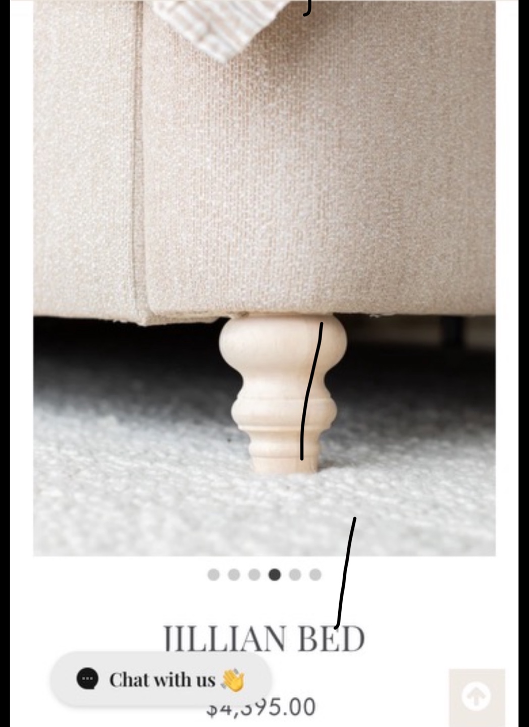Jillian Upholstered Wingback Bed Frame - photo 3