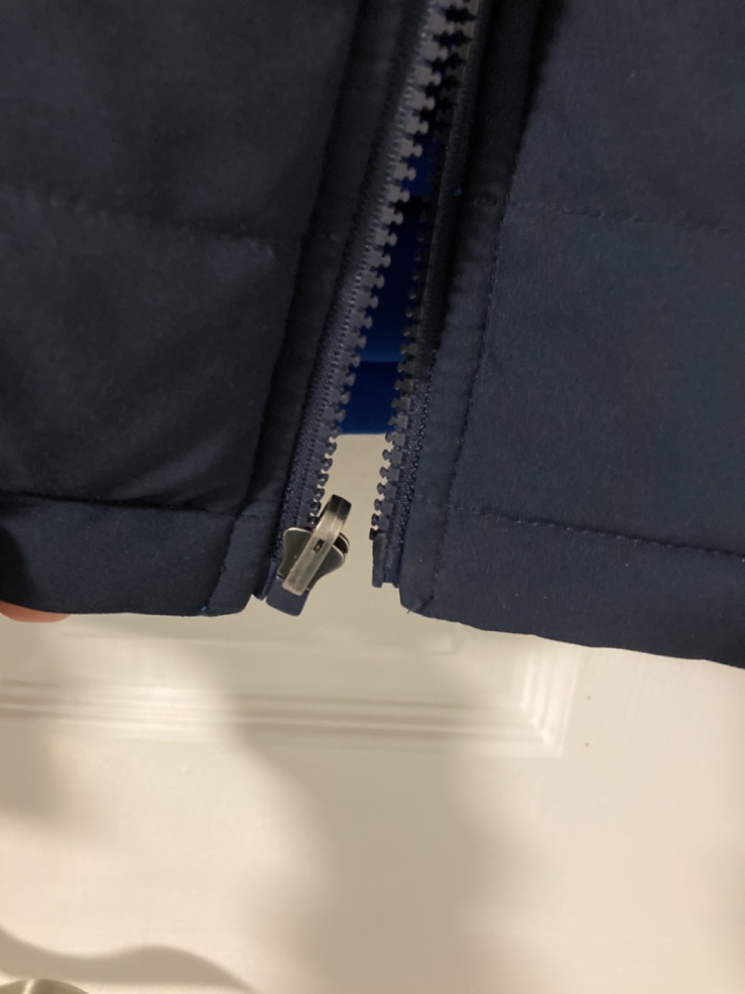 Reversible Navy Blue Puffer Jacket - photo 3