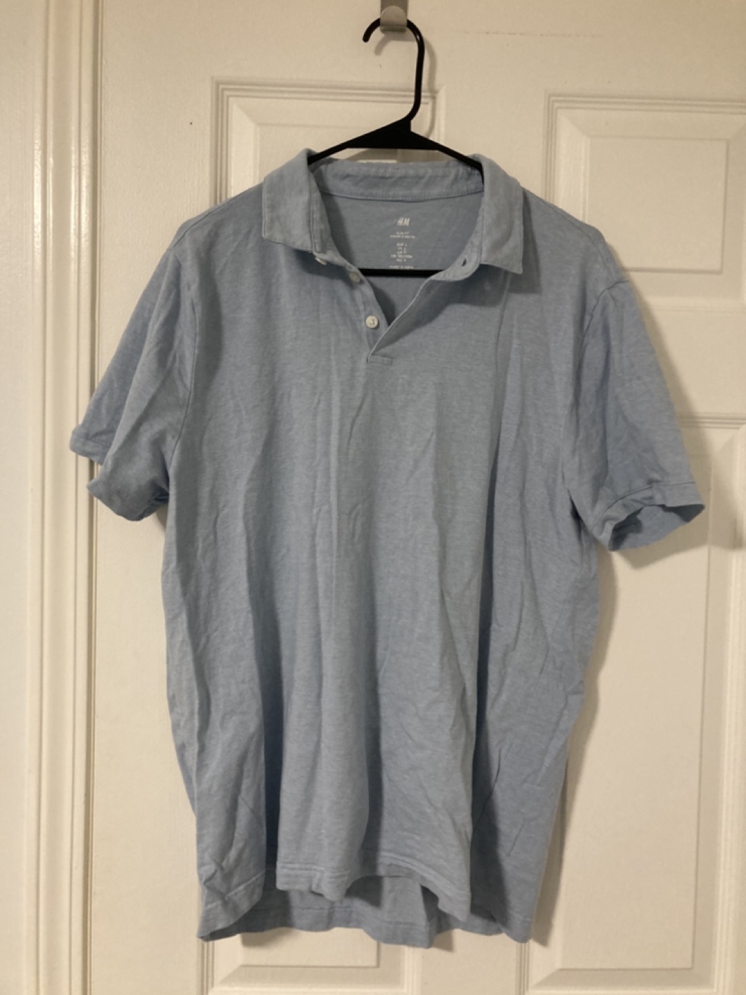 Light Blue Polo Shirt - Size L