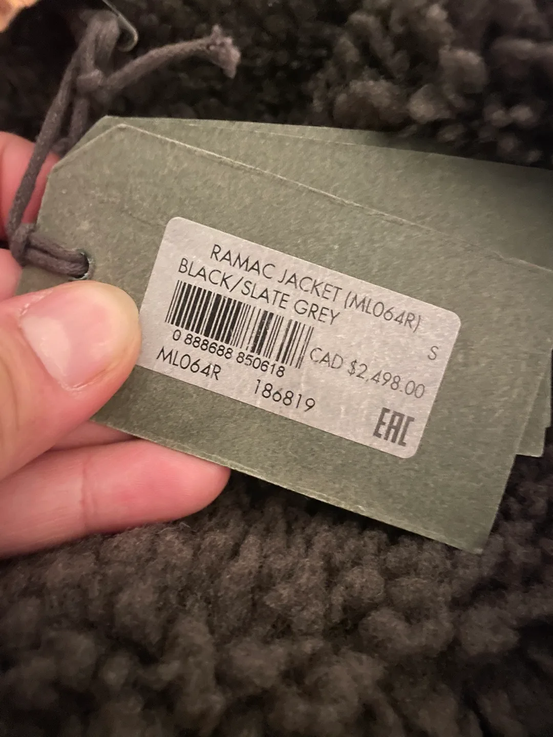 Allstaints Black Sheepskin Hooded Coat image indicator(10)