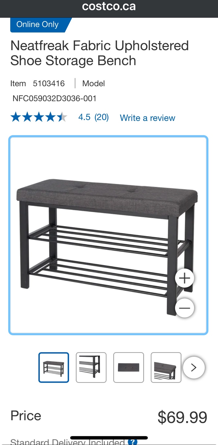 Shoe Bench with Storage