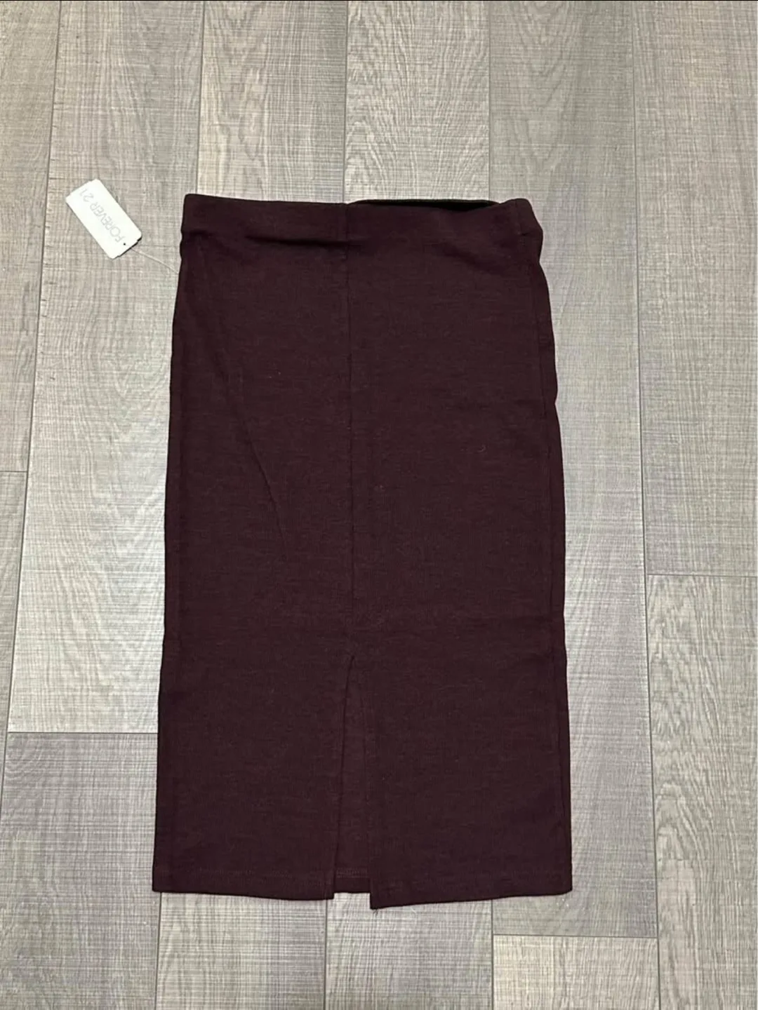Forever 21 Burgundy Pencil Skirt - Size Medium image indicator(2)