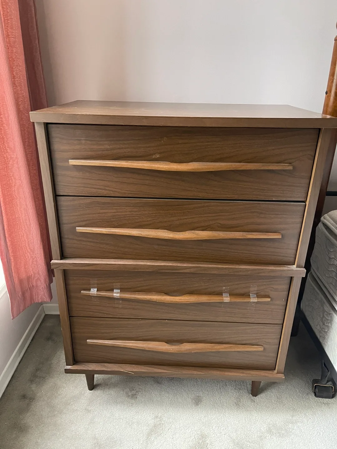Mid-Century Modern 4-Drawer Chest thumbnail