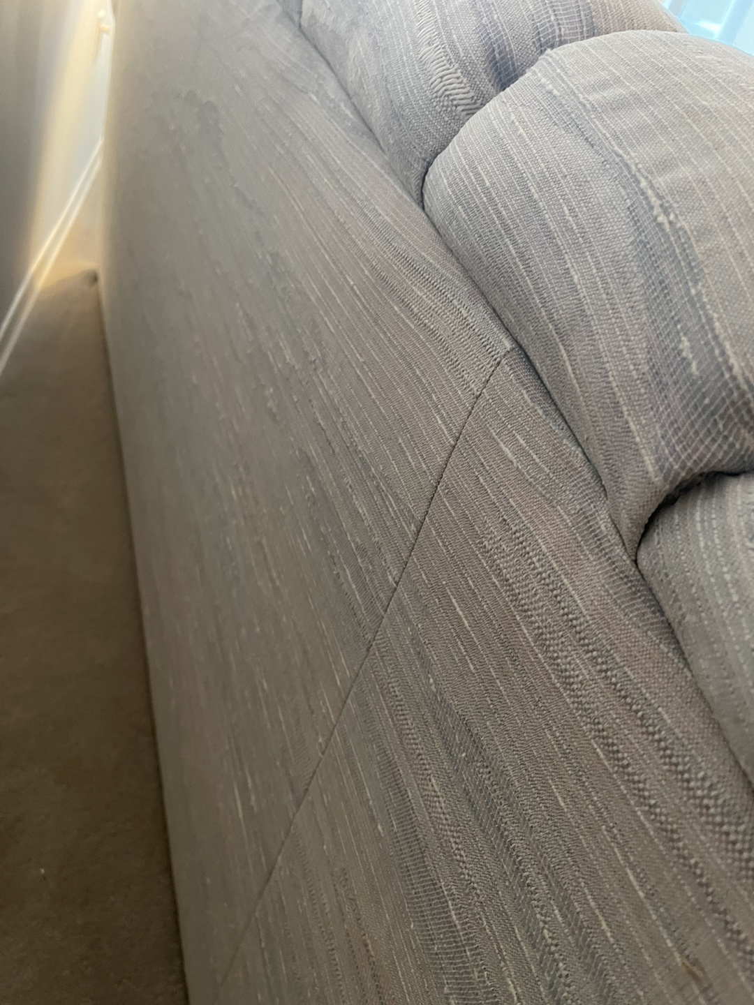 Beige Sofa with Three Cushions - photo 3