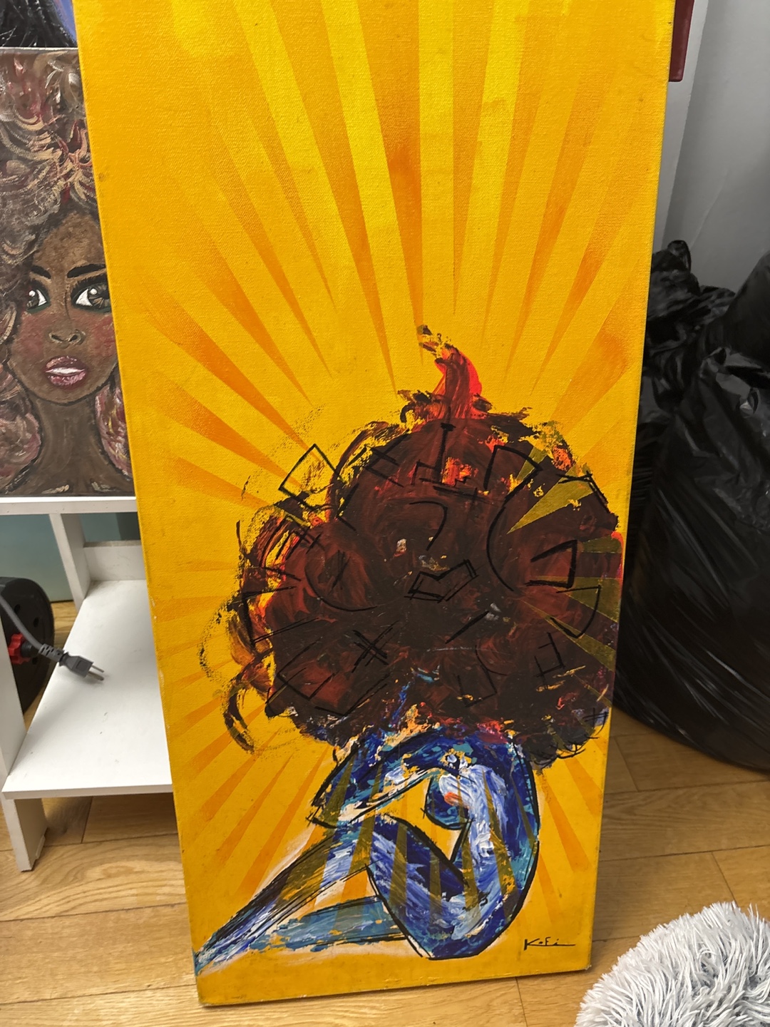 Free art on canvas that I painted - photo 2