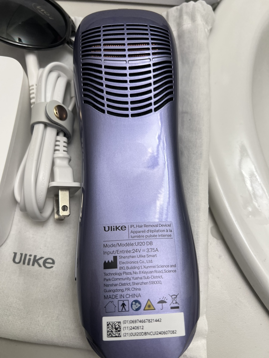 Ulike Air 10 IPL Hair Removal Device - Purple - photo 4
