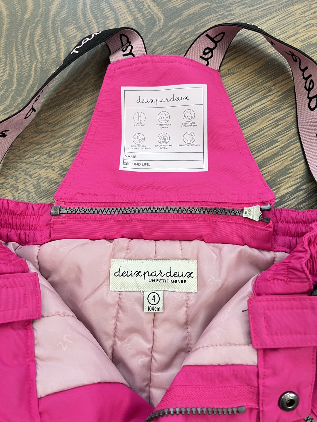 Deux par Deux Pink Snow Pants Size 4 - photo 4