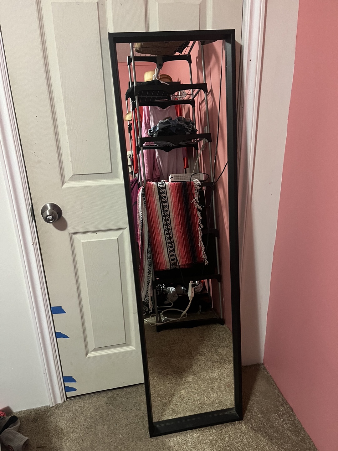 Full Length Black Frame Mirror