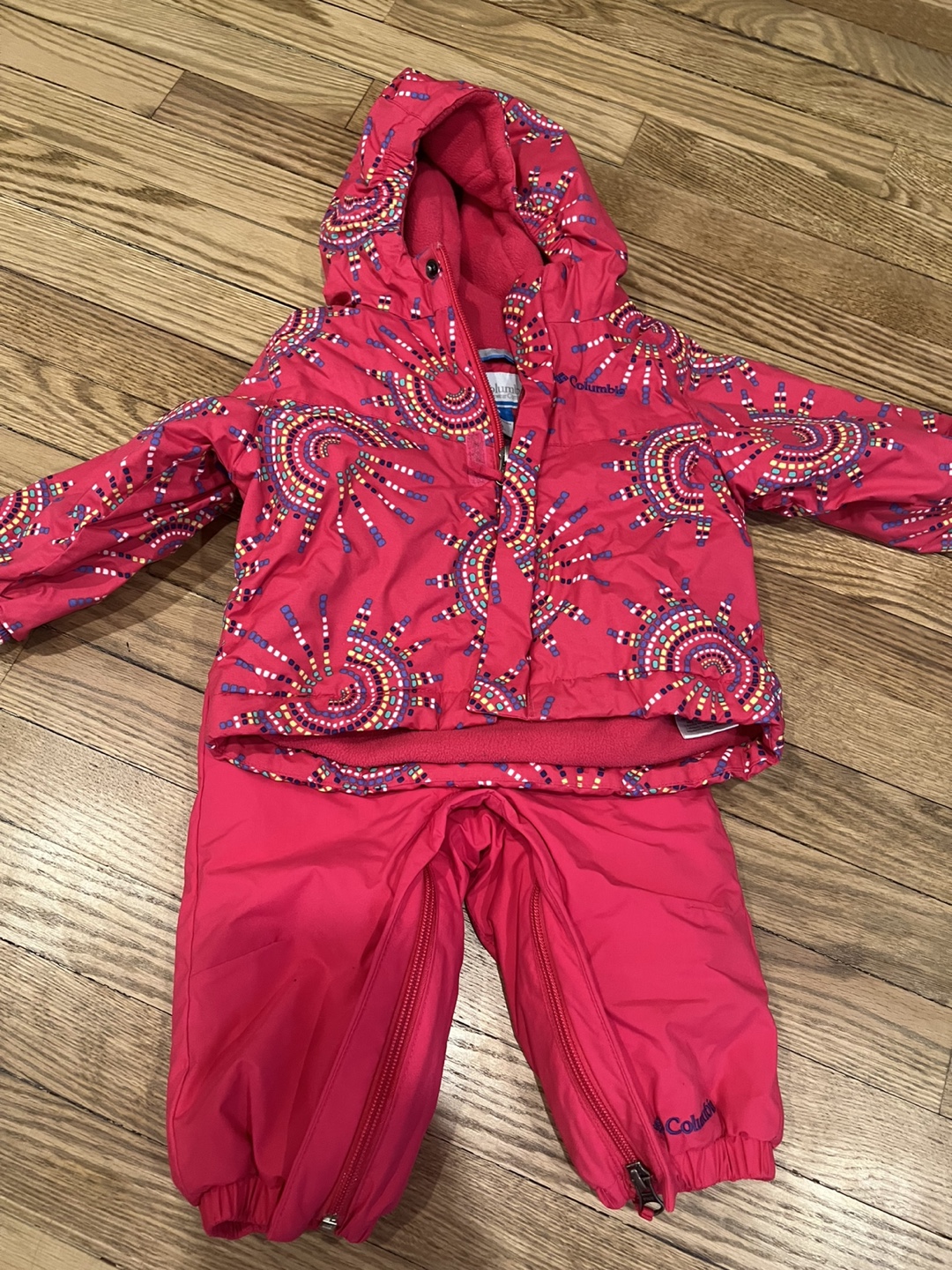 Columbia Girls' Pink Snowsuit, Size 12-18 Months