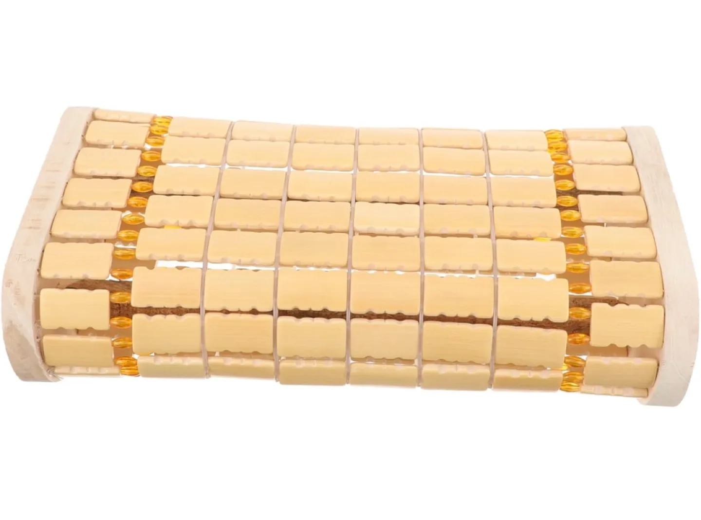 Bamboo Massage Pillow - Ergonomic Lumbar Support image indicator(2)