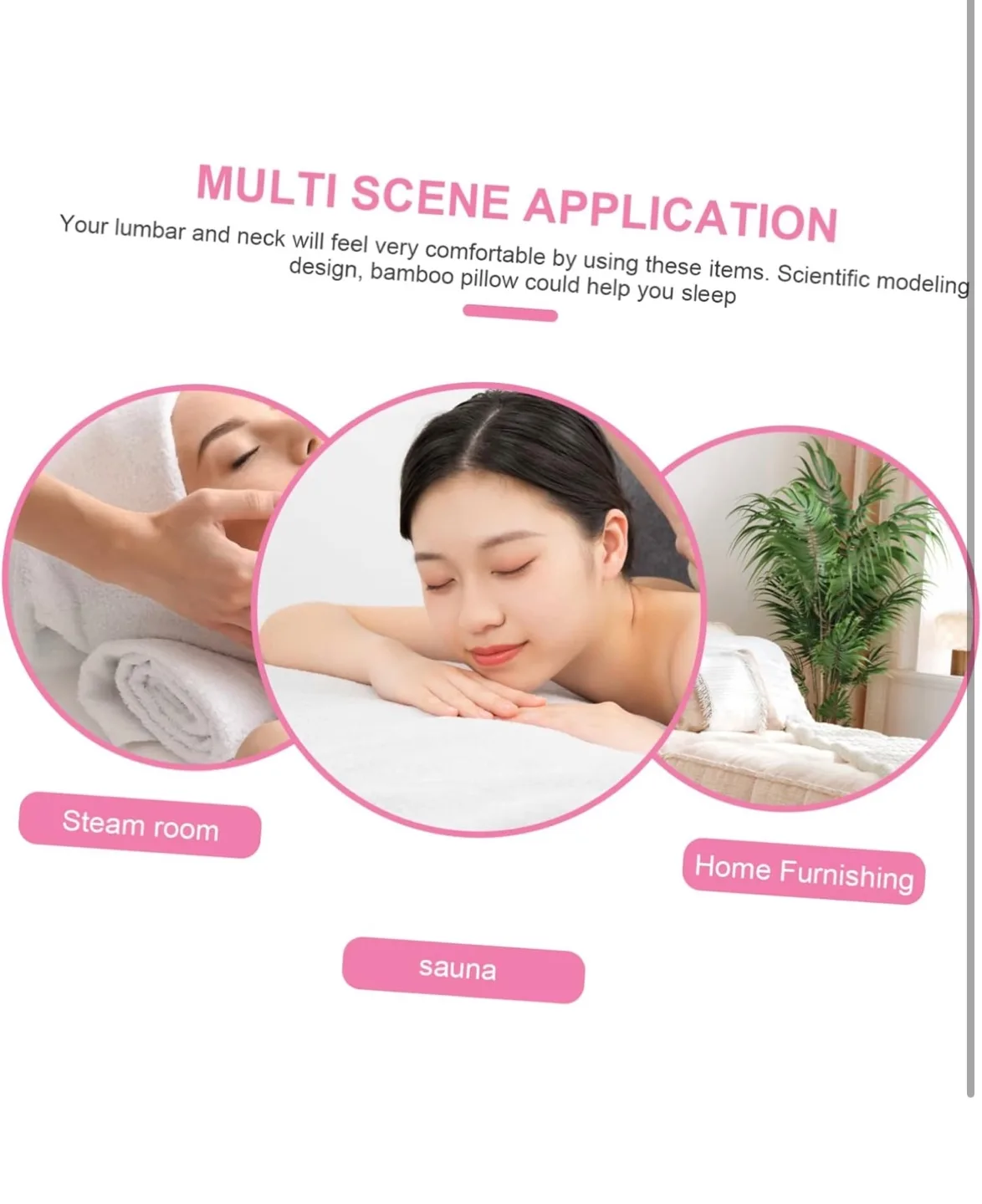 Bamboo Massage Pillow - Ergonomic Lumbar Support image indicator(6)