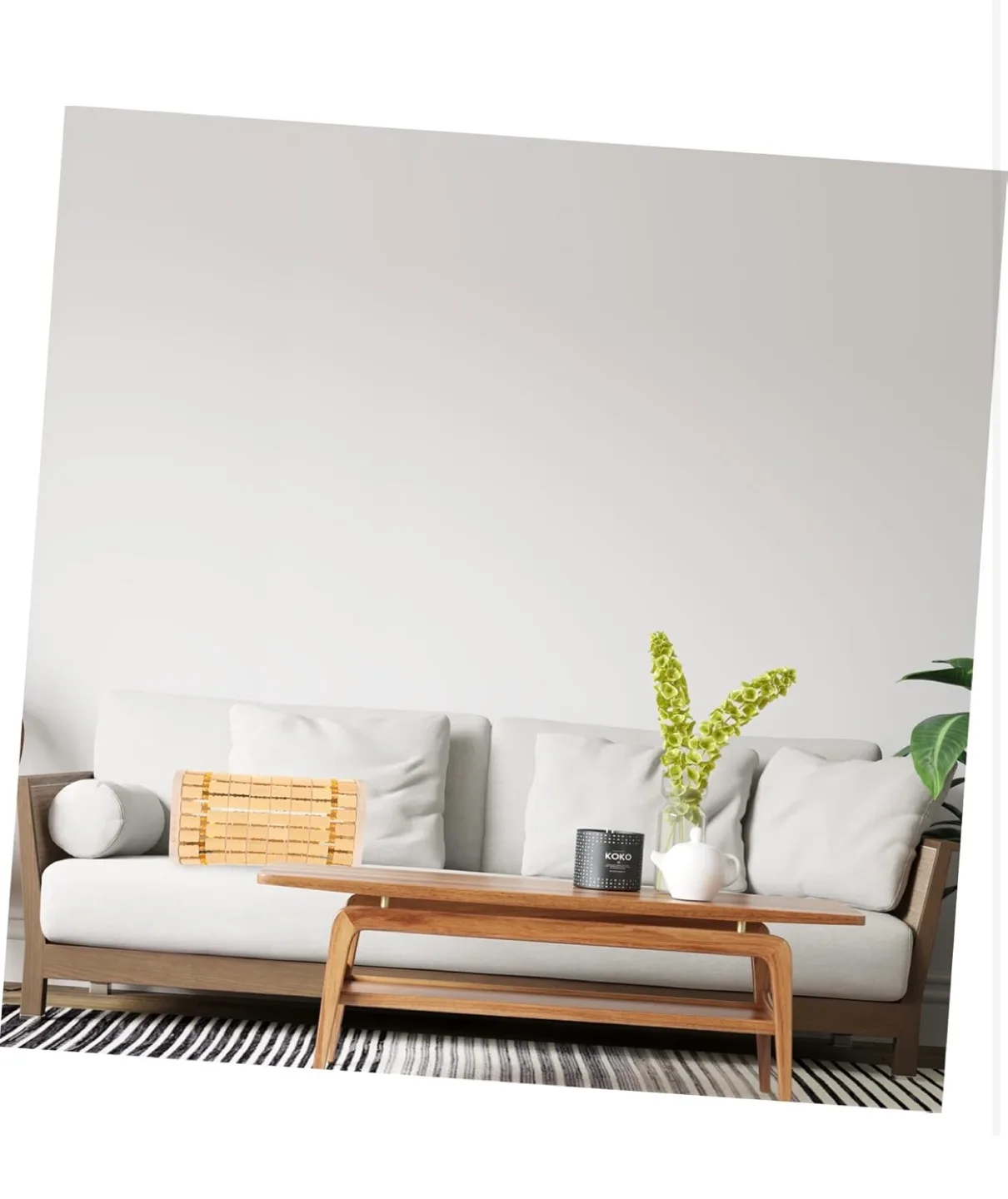 Bamboo Massage Pillow - Ergonomic Lumbar Support image indicator(8)