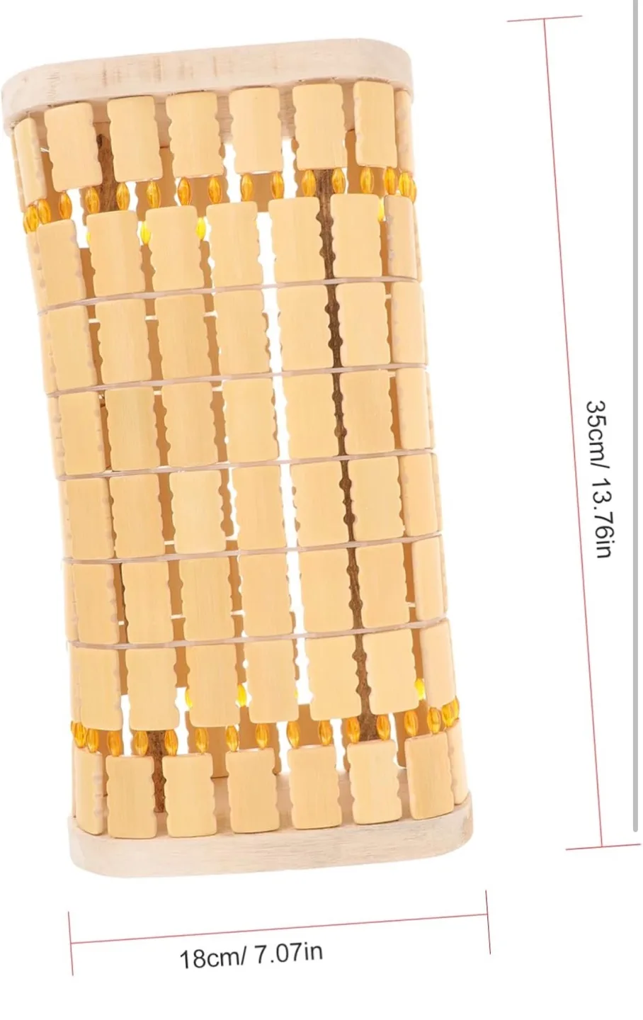 Bamboo Massage Pillow - Ergonomic Lumbar Support image indicator(7)