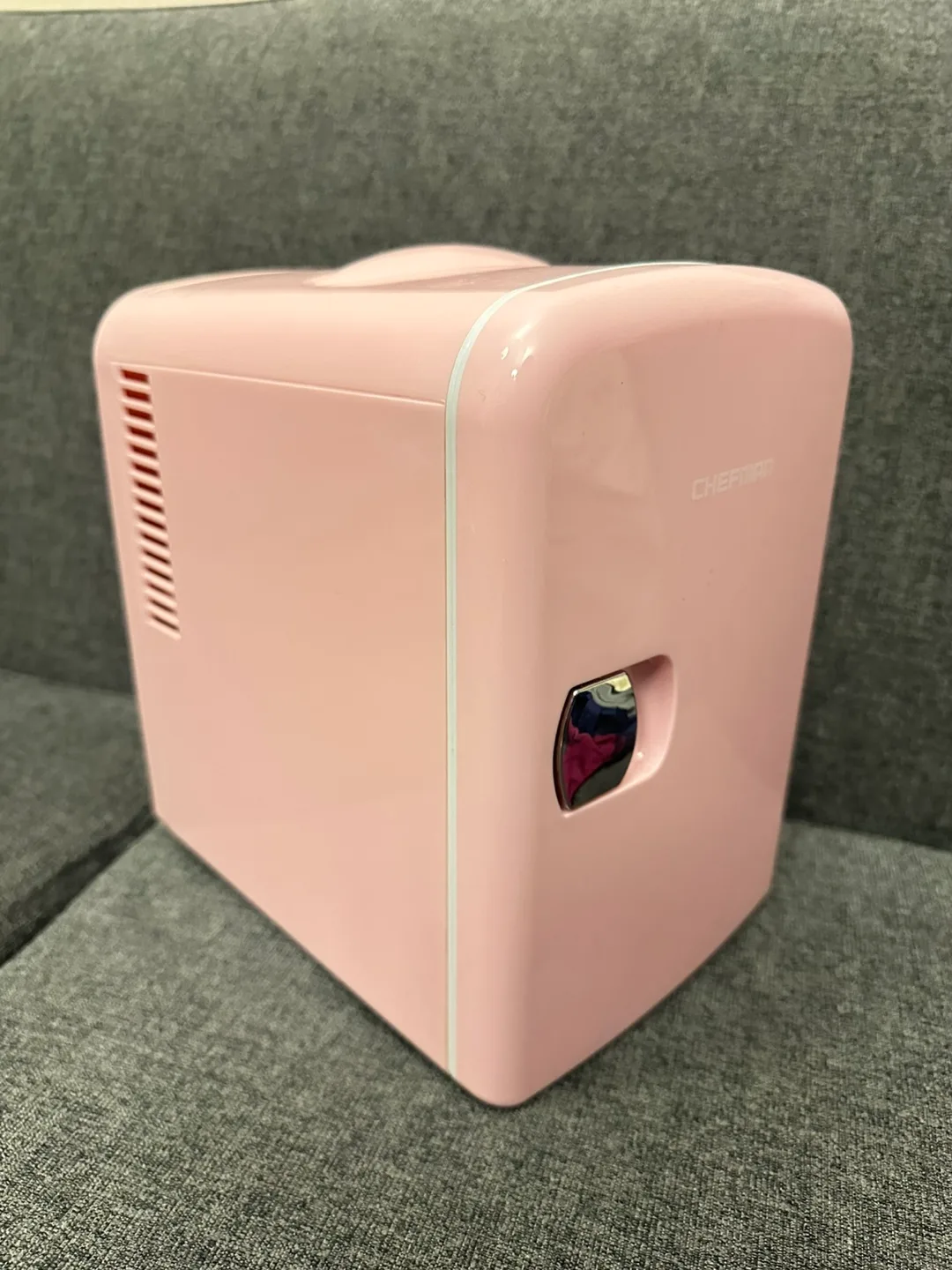 Like new Chefman Mini Fridge - Pink image indicator(2)
