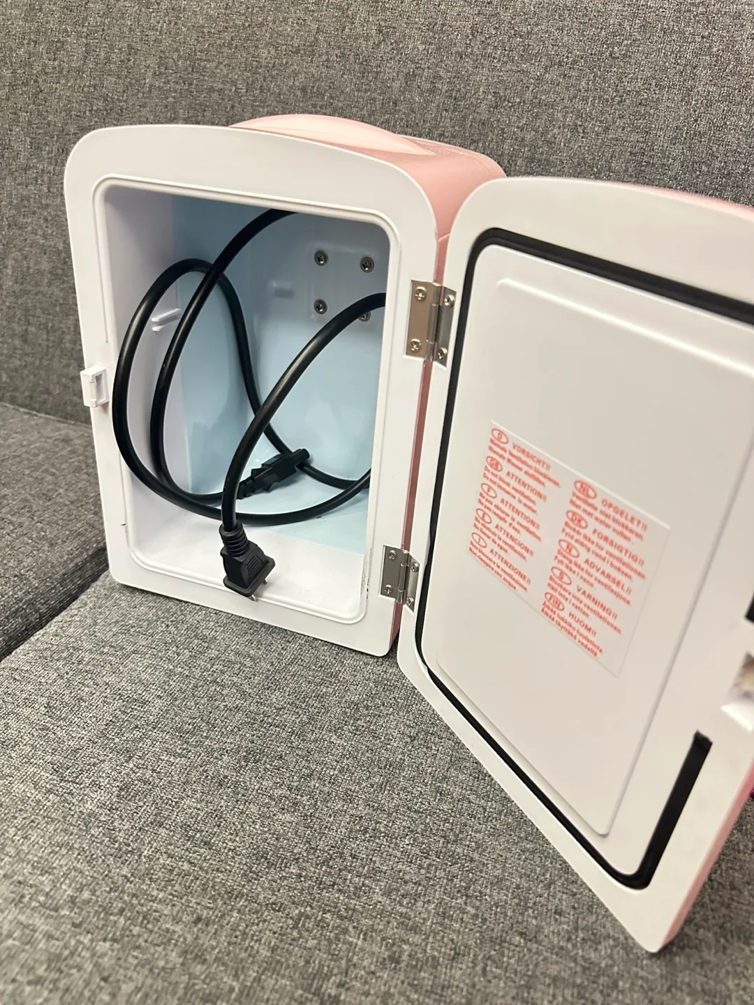 Like new Chefman Mini Fridge - Pink image indicator(3)