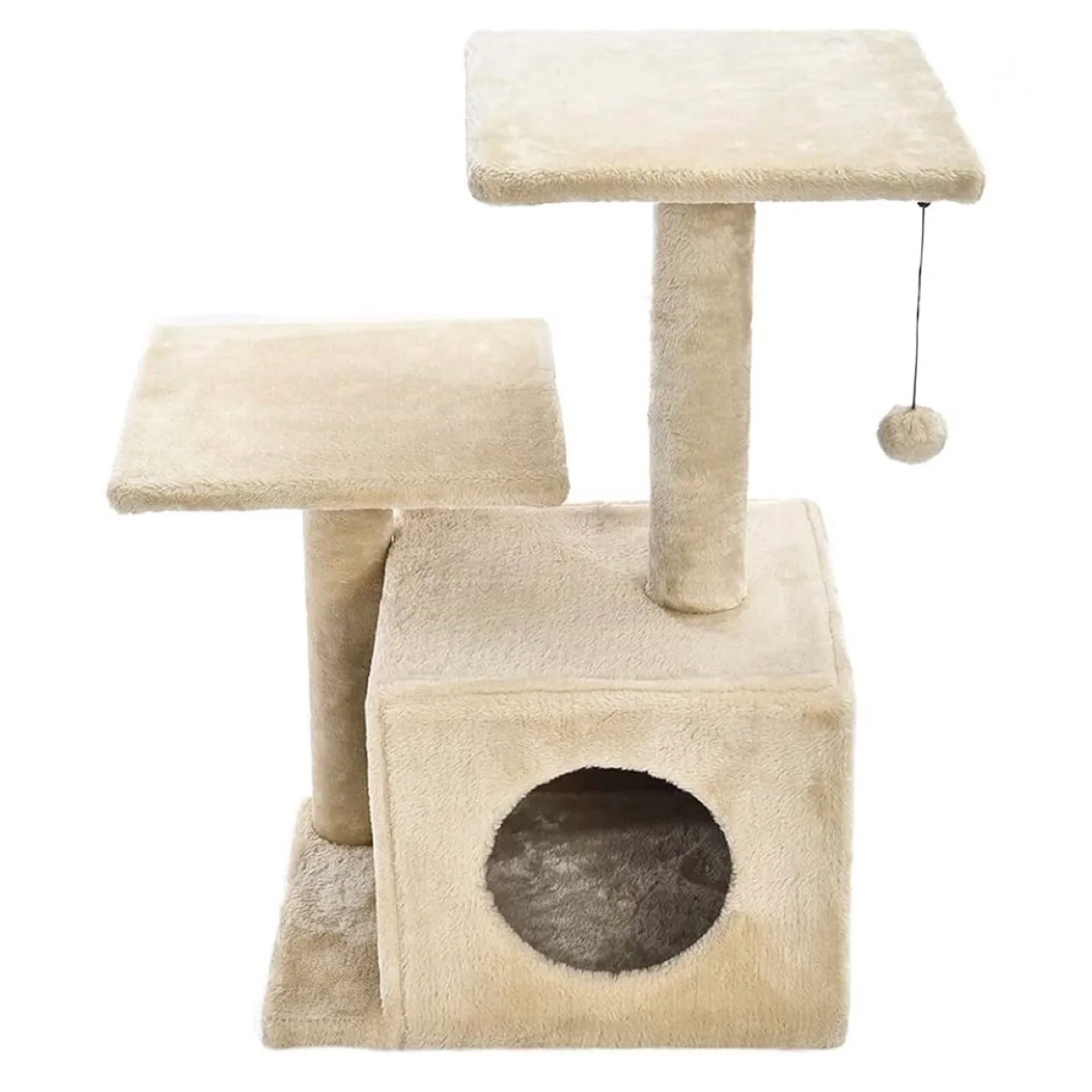 *Brand New* Dual Post Indoor Cat Tree Tower With Cave image indicator(2)