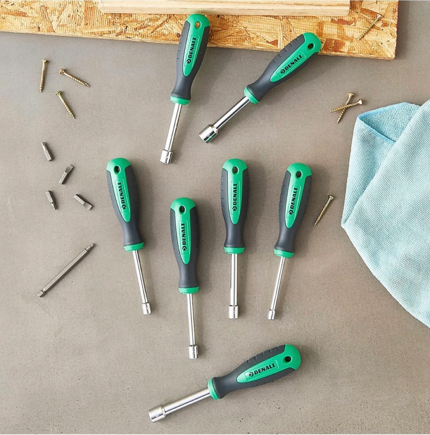 Denali 7 Piece Hollow Shaft Nut Driver Set with Cushion Grip image indicator(6)