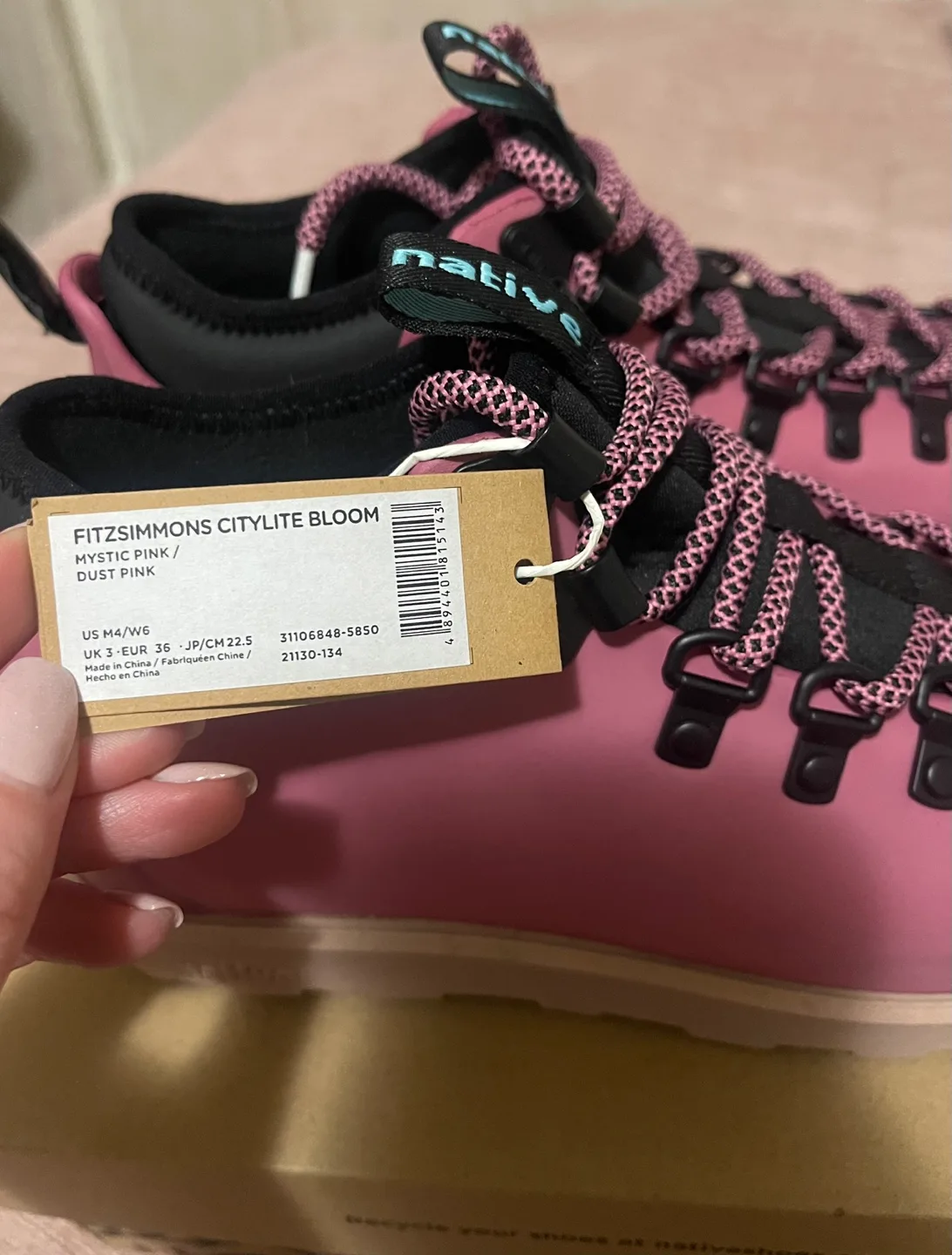 Native FitzSimons Citylite Bloom Boots - Mystic Pink, US 6/7 image indicator(4)