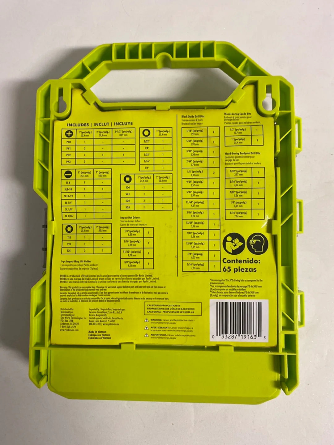 RYOBI 65-Piece Drill and Impact Drive Set image indicator(2)