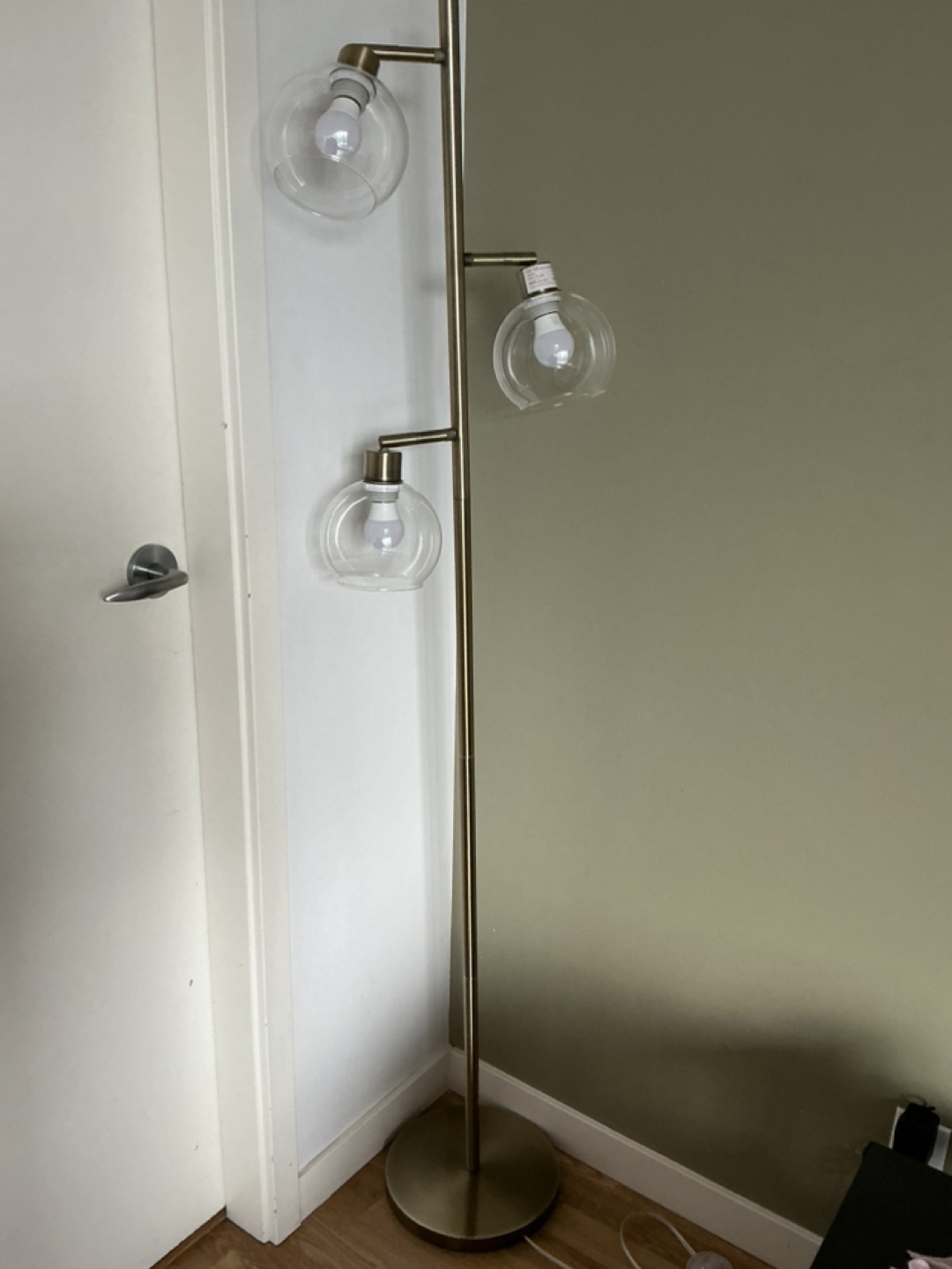 Three-Light Gold Floor Lamp - photo 2