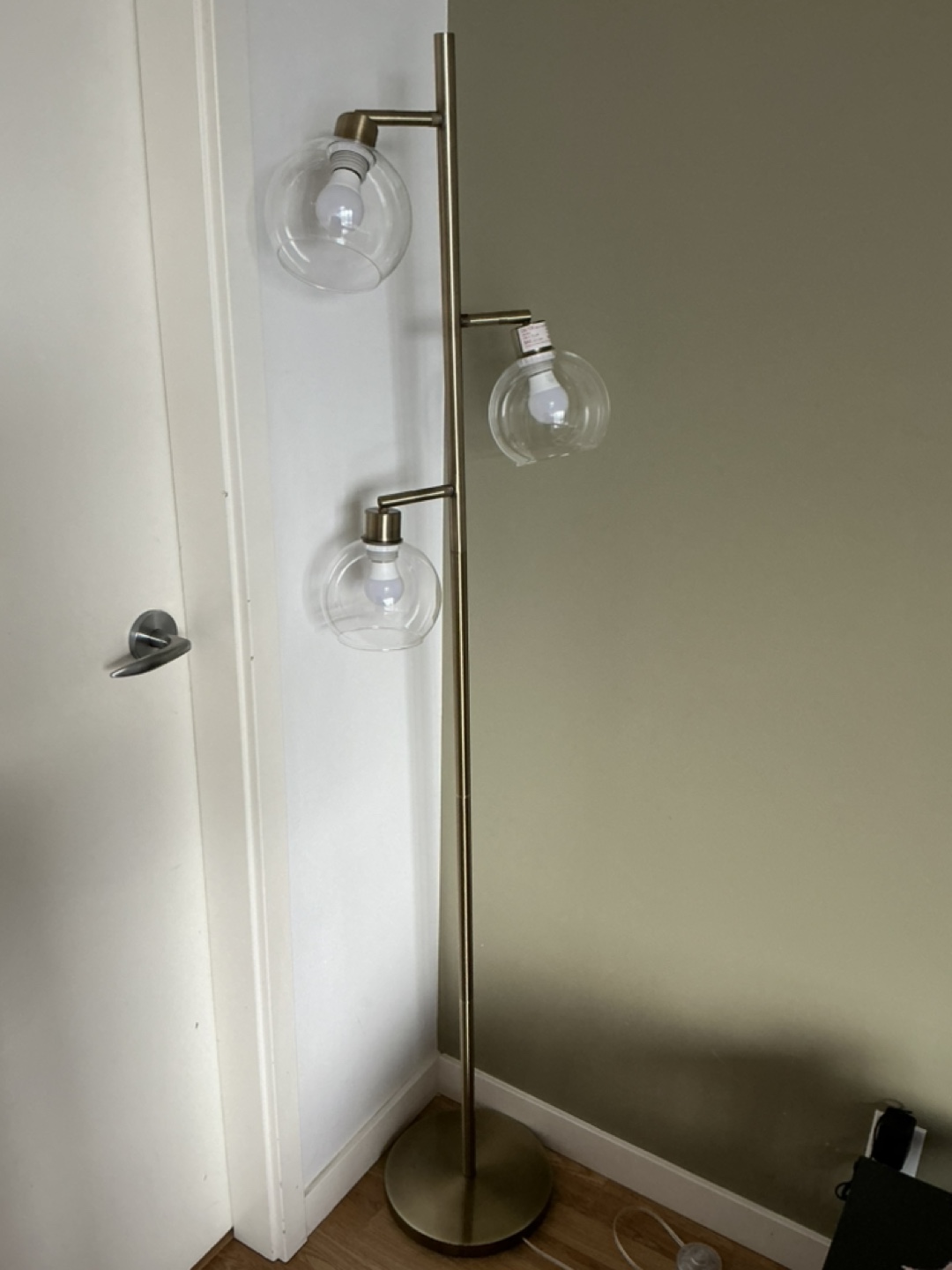Three-Light Gold Floor Lamp - photo 3