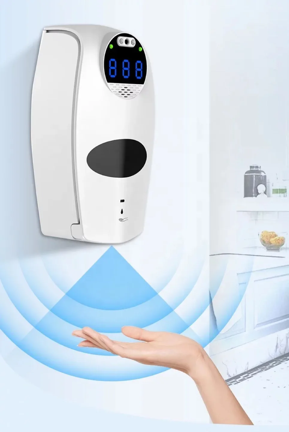 Hand sanitizer soap dispenser image indicator(2)