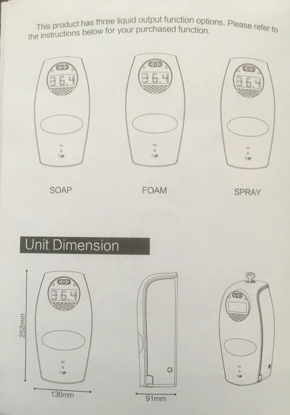 Hand sanitizer soap dispenser image indicator(6)