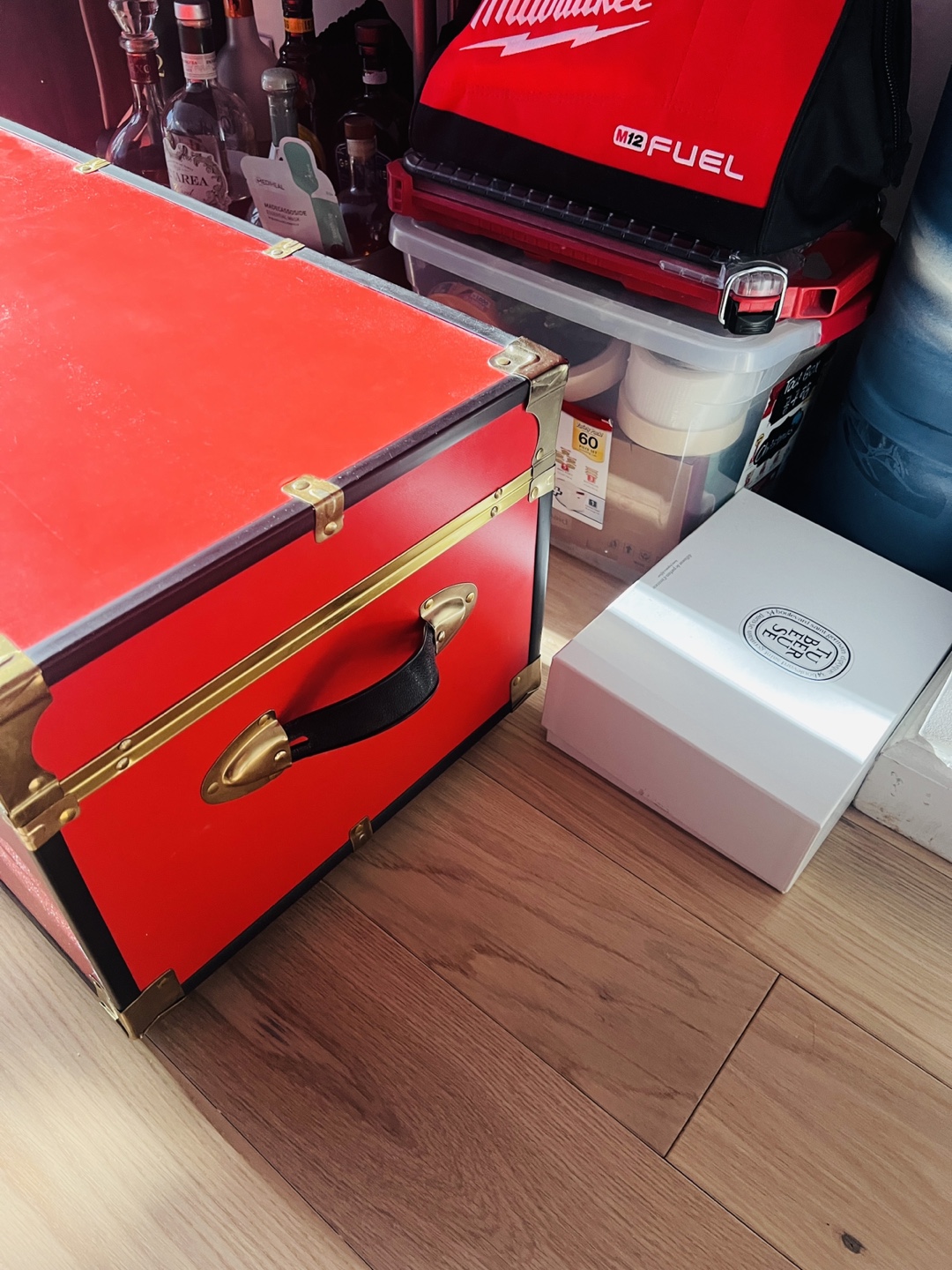 Red Storage Trunk with Wheels - photo 5