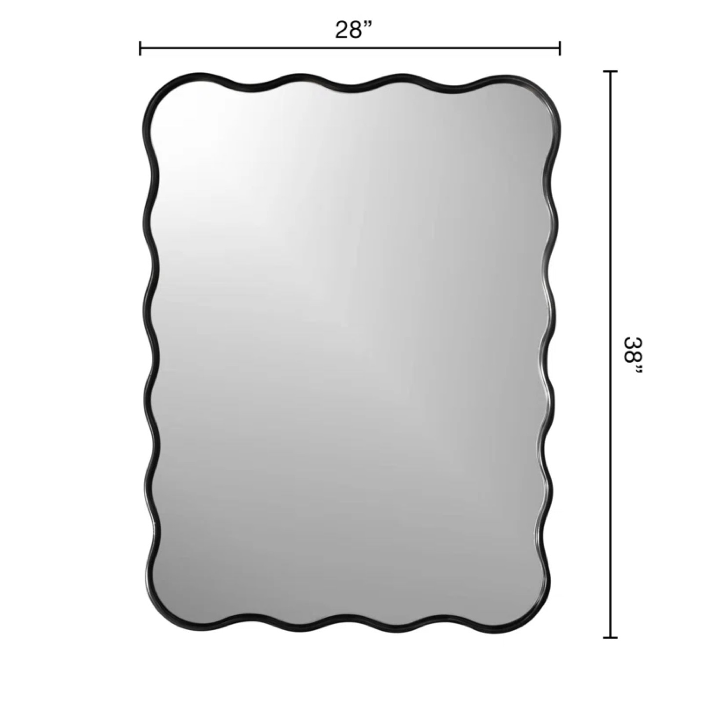 Squiggly wave mirror - photo 4