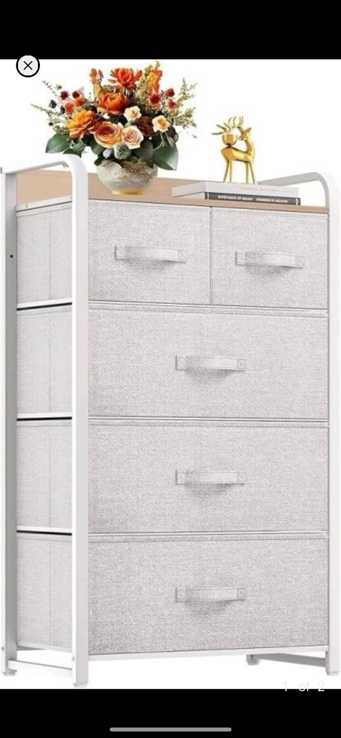 BNIB-Five-Drawer Fabric Storage Organizer