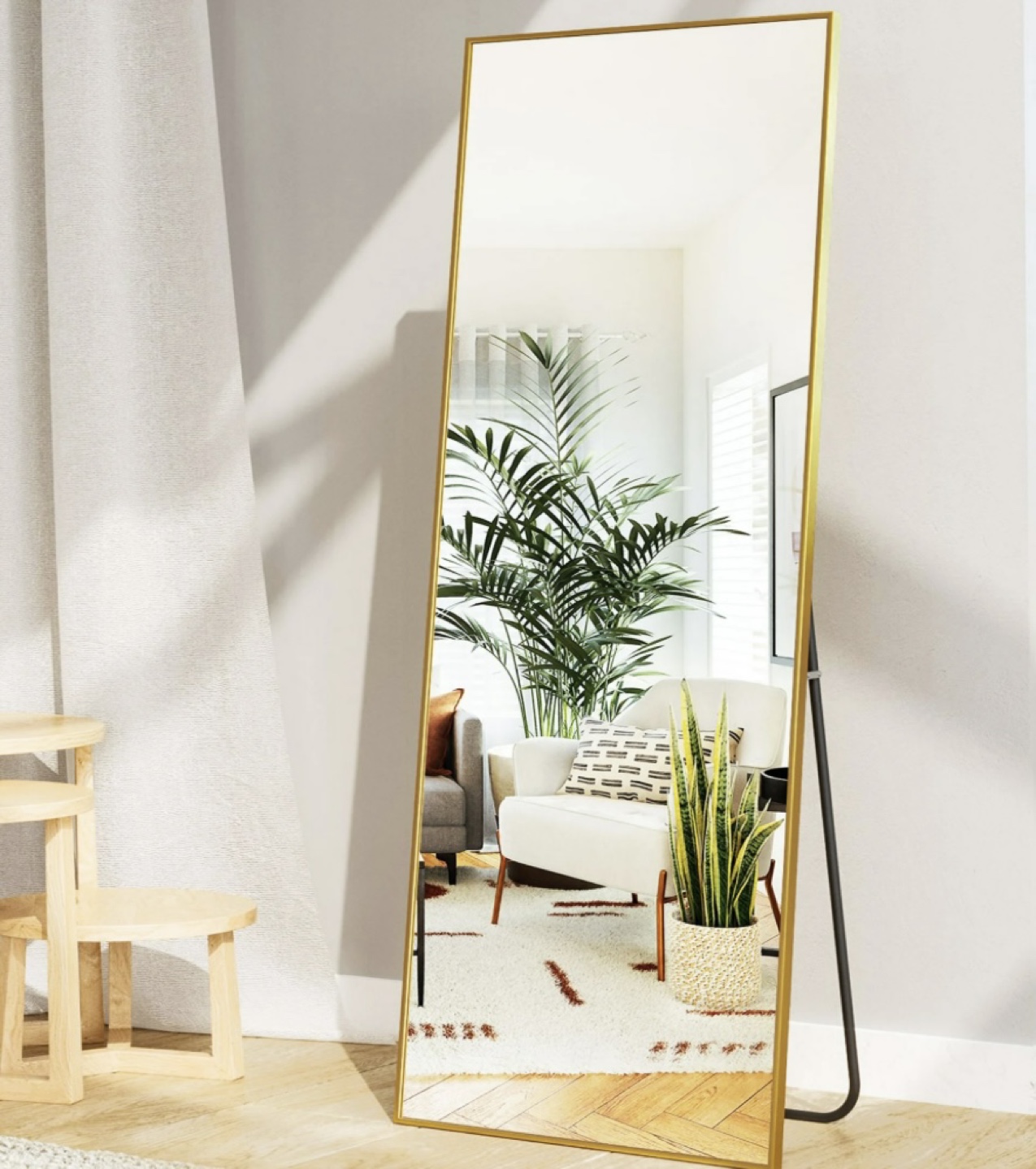 Full Length Gold Framed Mirror - photo 2
