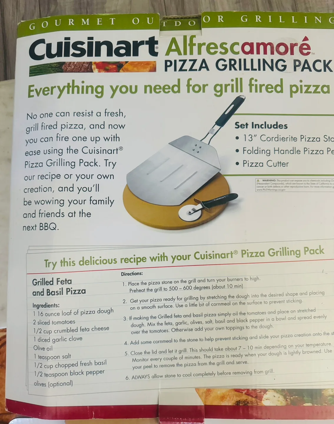 Brand new Cuisinart  Pizza Grilling Pack image indicator(2)