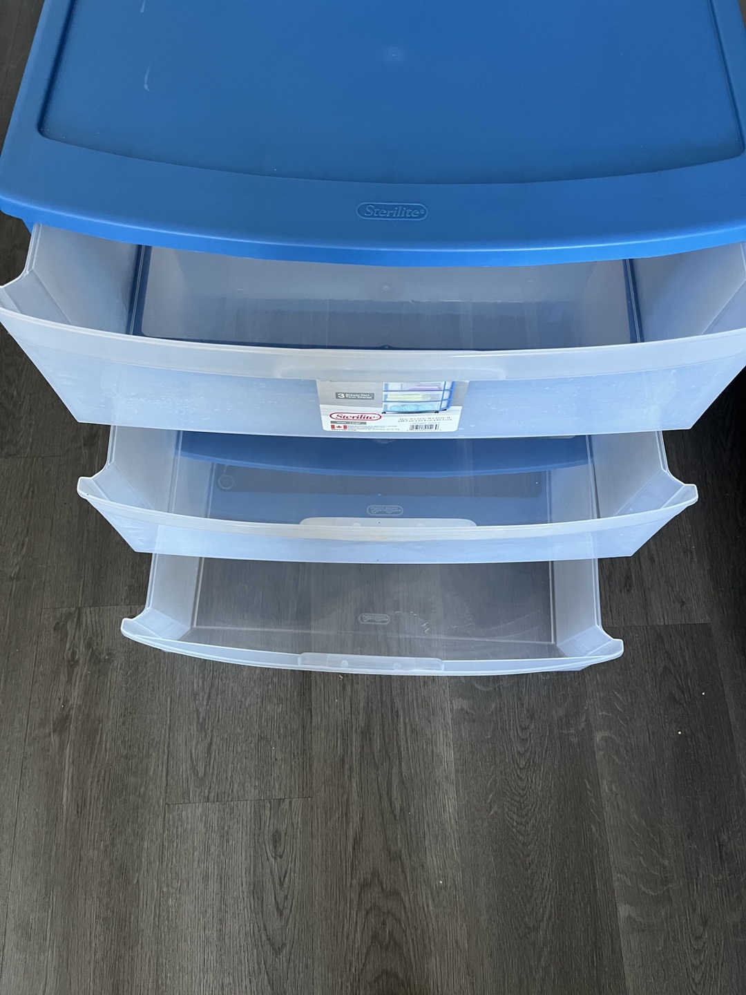 Sterilite 3-Drawer Storage Unit - Blue - photo 3