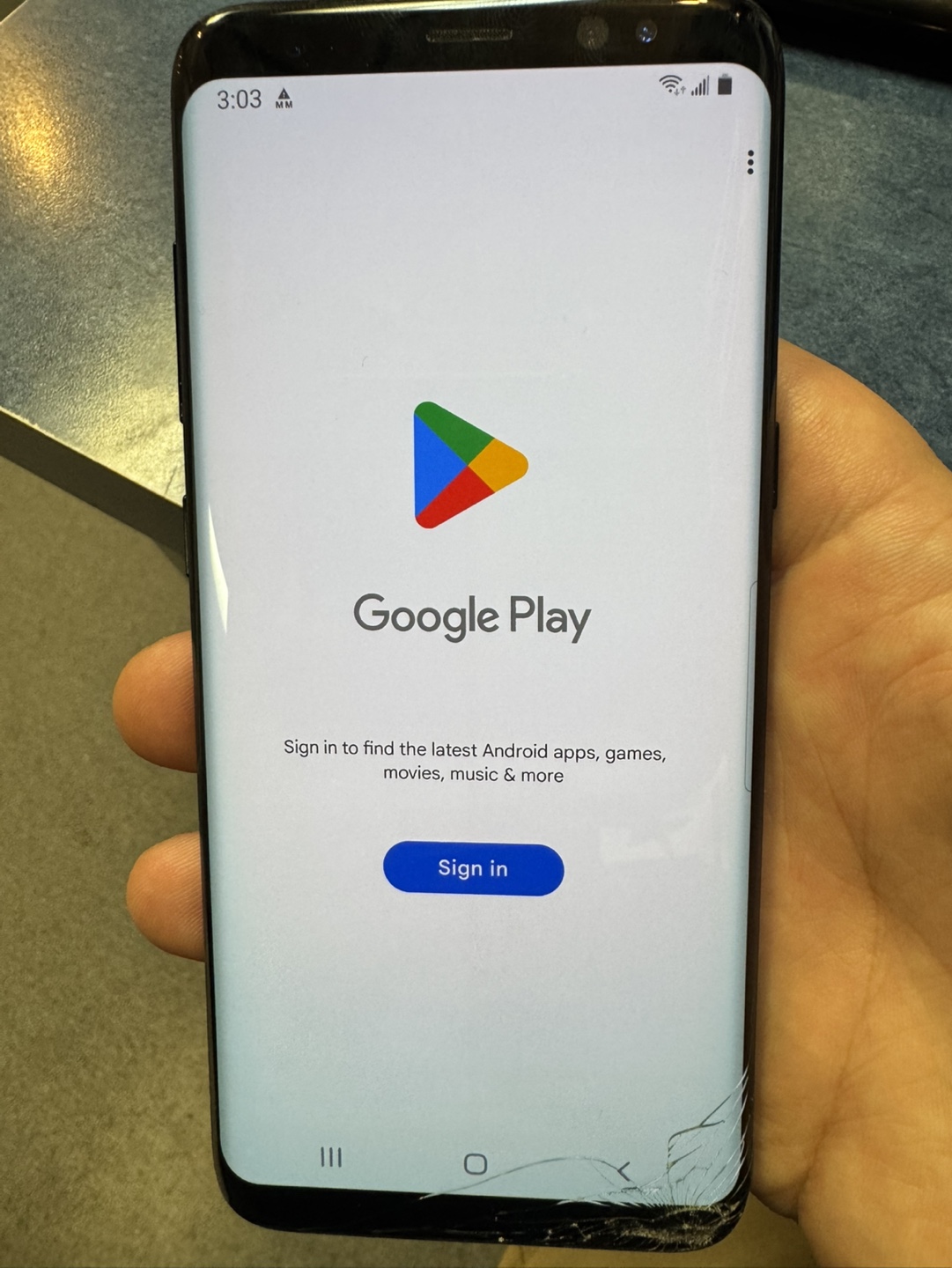 Samsung Galaxy S8 Cracked Screen - For Parts