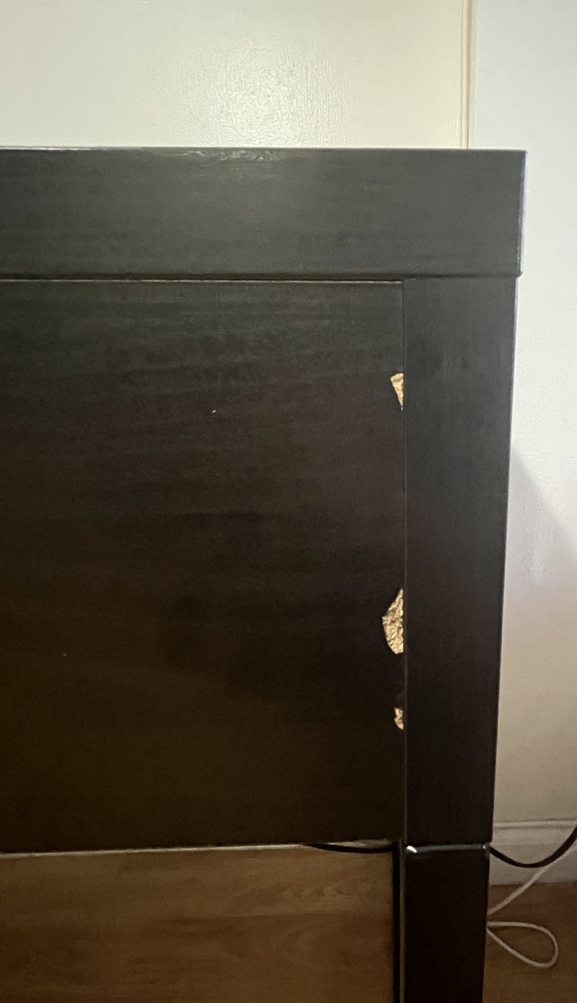 Black IKEA Desk with Drawer and Cabinet - photo 3