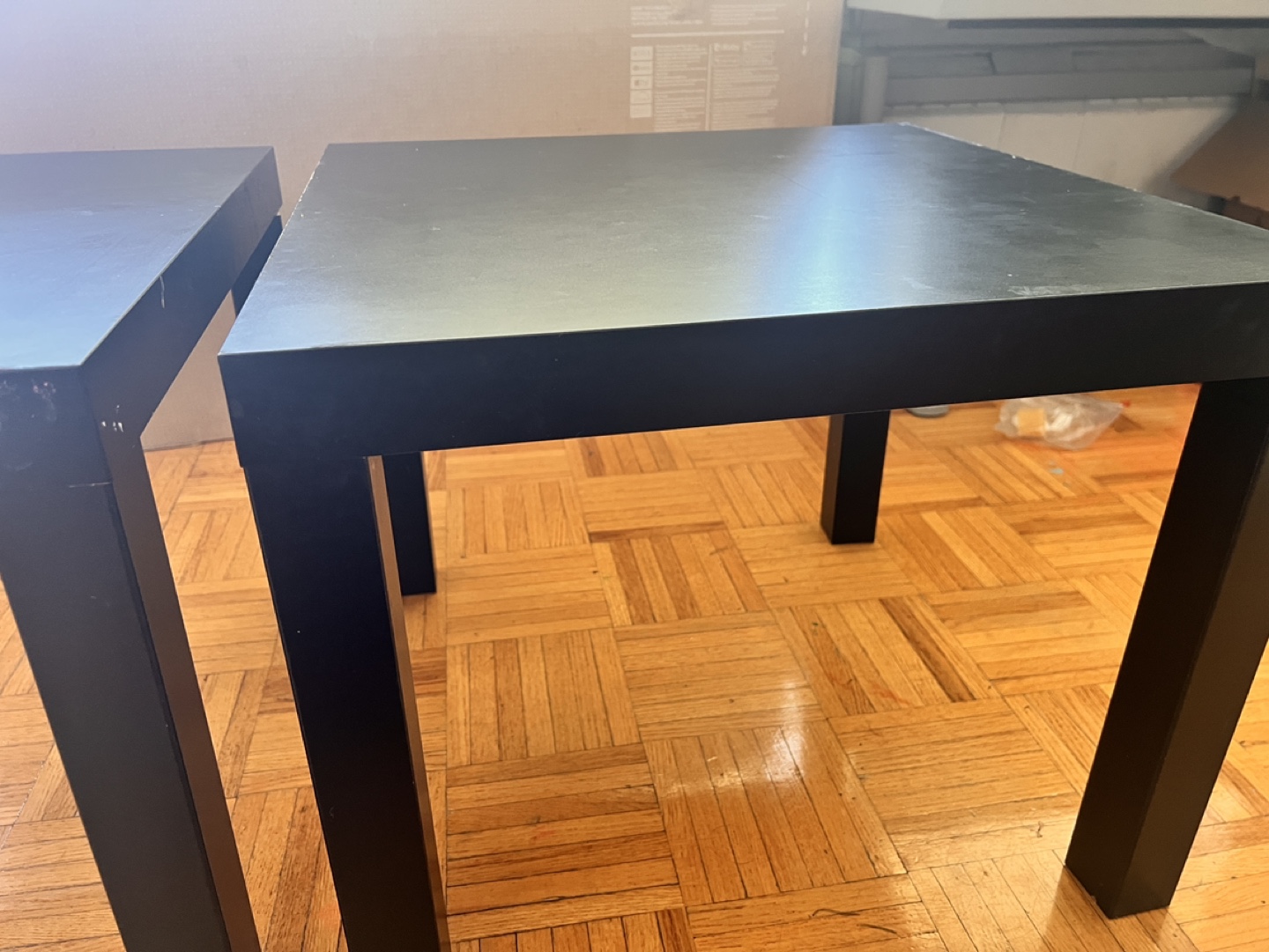 Pair of Black IKEA Side Tables - photo 2